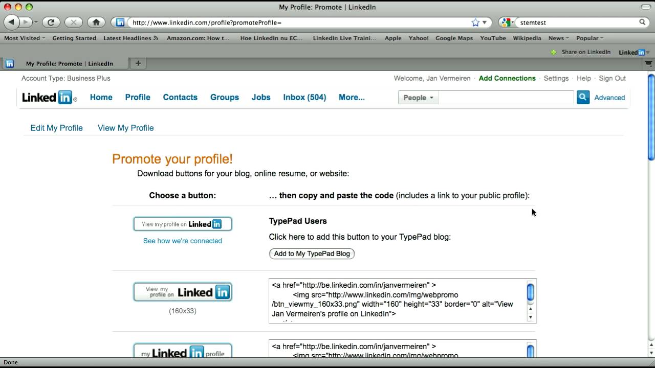 How To Put A LinkedIn Button In Your Email Signature YouTube