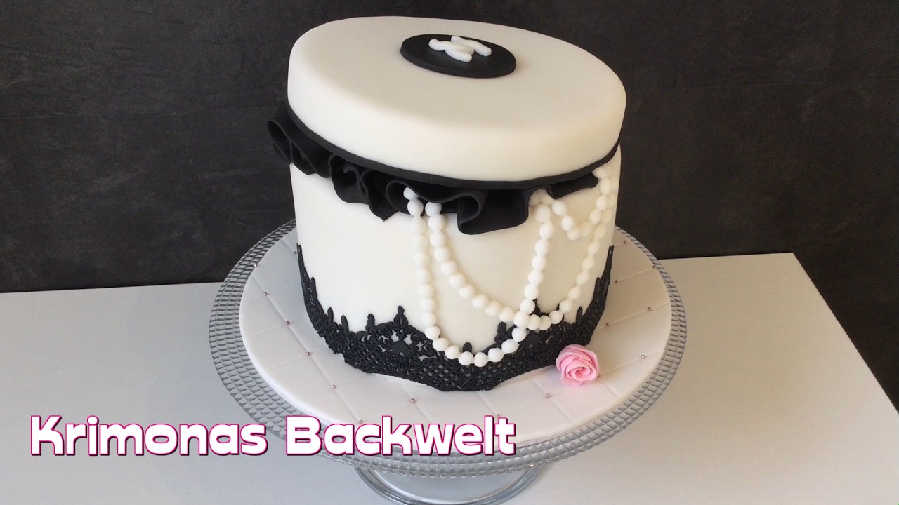 Chanel Geschenkbox Fondant Torte Chanel Gift Box Fondant Cake Youtube