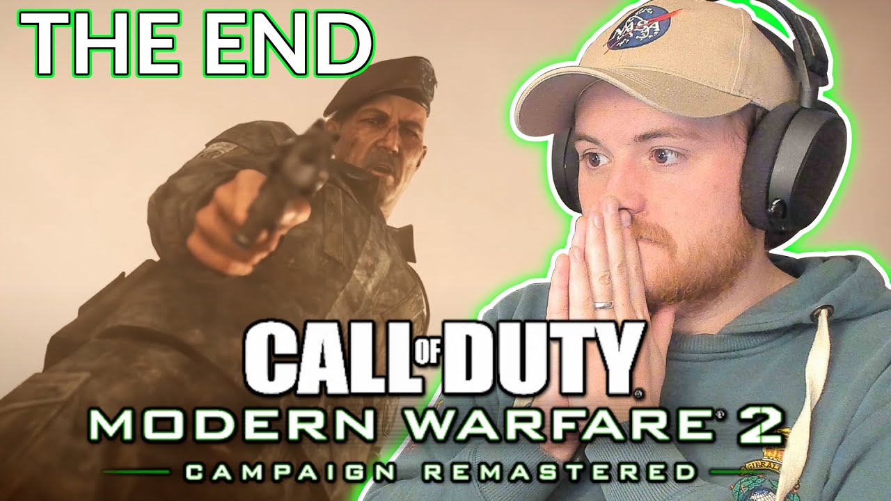 Royal Marine Plays THE END of Modern Warfare 2 REMASTERED For The First Time!!