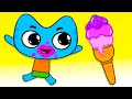 Ice Cream Song | Танцевальная Вечеринка | Kit and Kate - Nursery Rhymes Russian
