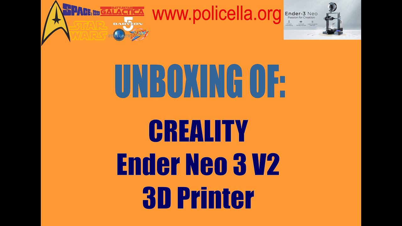 Unboxing of Creality Ender Neo 3 V2 3D Printer - YouTube