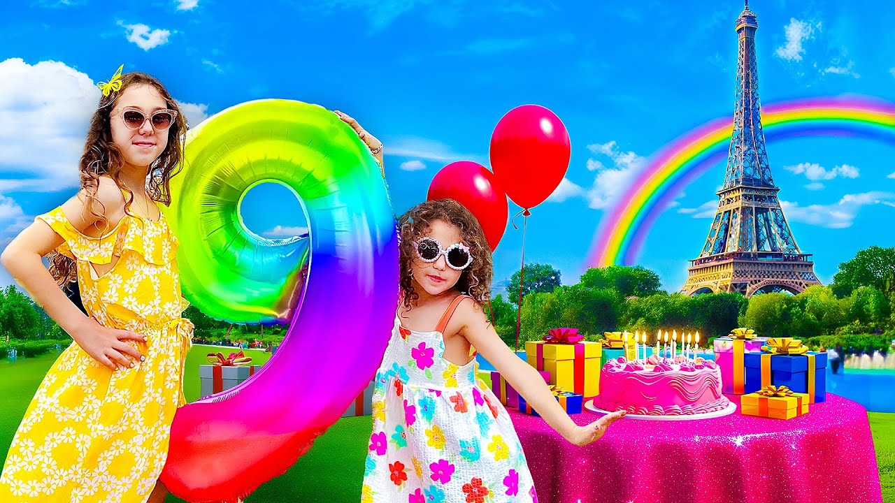 Celebrating Sierra's 9th Birthday in Paris 🎂🎁🥳