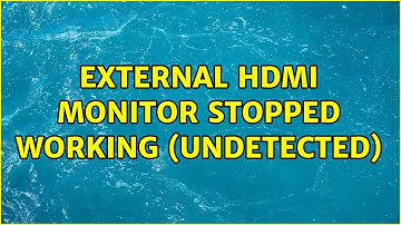 Ubuntu: External hdmi monitor stopped working (undetected)