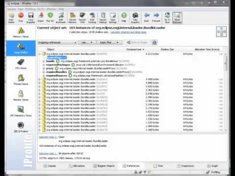 Filtering in the reference view of JProfiler's heap walker (LowRes)