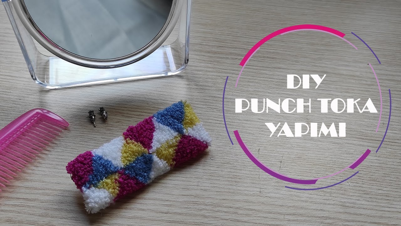 PUNCH TOKA YAPIMI 🎀 | PUNCH NEEDLE HAIR CLIP