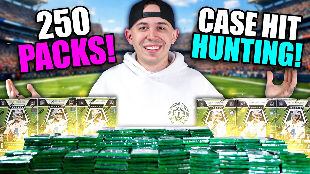 I Ripped 250 PACKS Of Mosaic Football And Pulled 5+ CASE HITS! 🤯 *INSANE HITS*