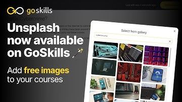 🖼️ Add Free Images to Your Courses | Unsplash Now Available on GoSkills