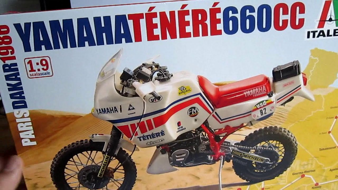 Unboxing Italeri 1:9 Yamaha Tenere 660cc 1986 Dakar ! - YouTube