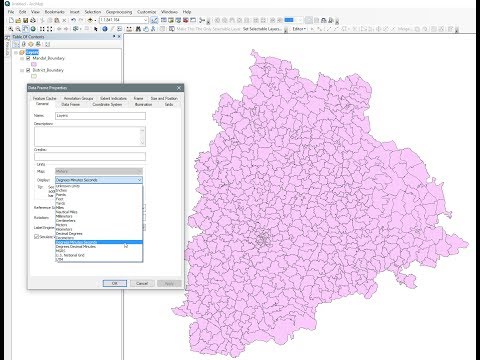 ArcGIS 10.x - Change dispaly of Projection to Lat_Long on ArcMap