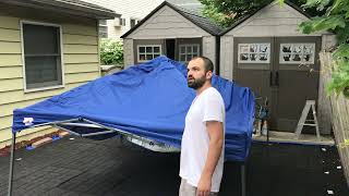Building Review of ABCCANOPY Stable Pop up Outdoor Canopy Tent with Sun Wall 10x10, Backpack Bag