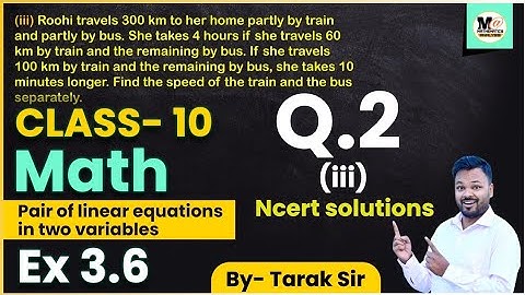 Class 10 Math Exercise 3.6 Question 2 (iii) | CBSE | NCERT solutions | Ex 3.6 | Board Exam 2023