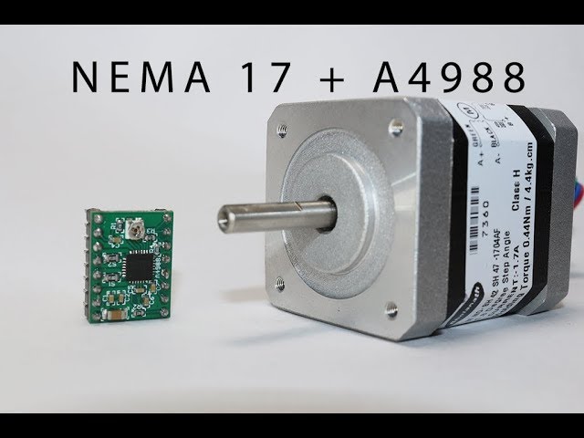 How to Drive Nema 17 stepper motor using A4988 Driver 