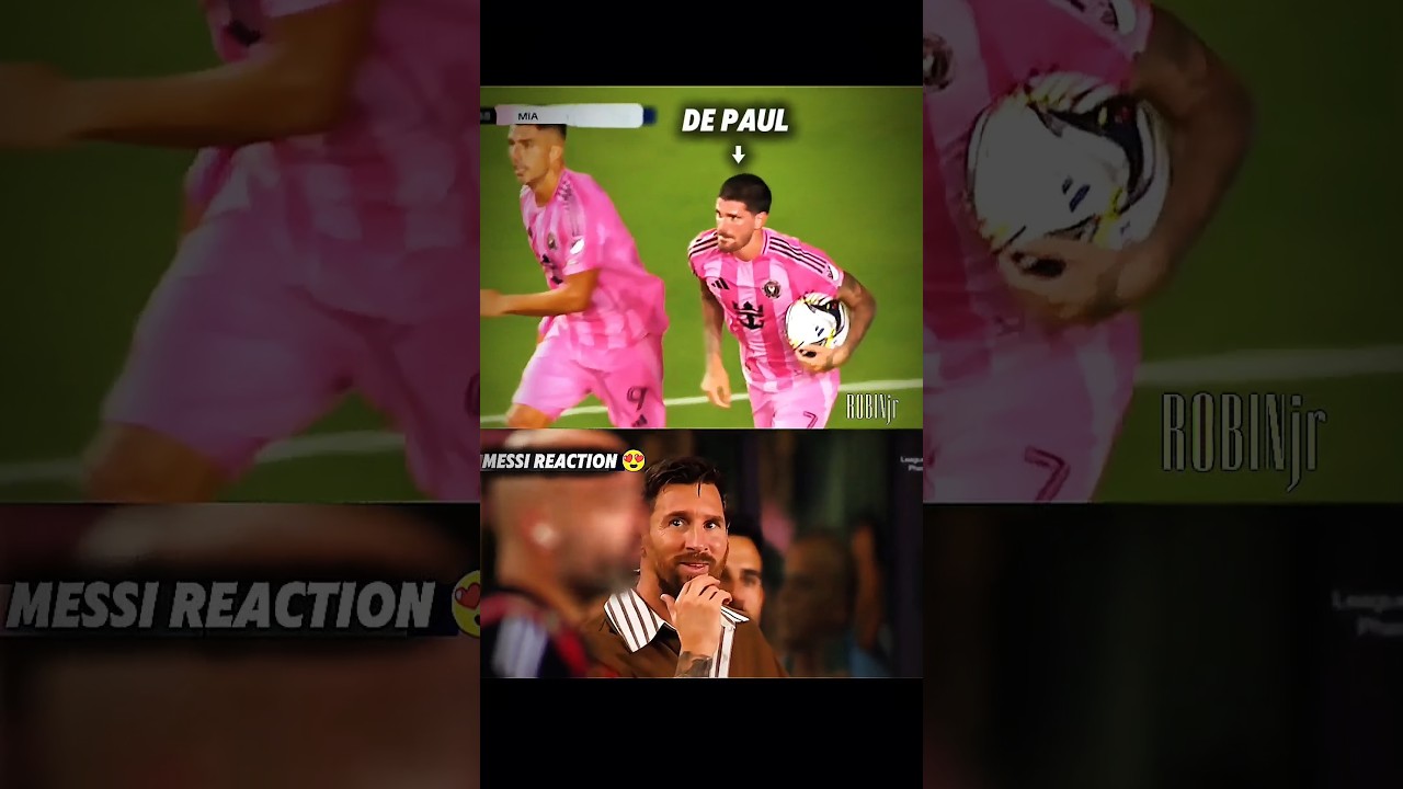 Messi Reaction-De paul first goal for inter miami 🔥 