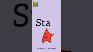 Star Shape Shape Names Shape Spelling