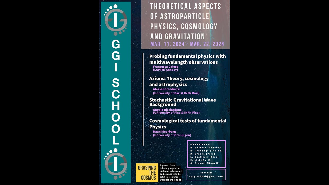 Angelo Ricciardone: "Stochastic Gravitational Wave Background" - Lecture I
