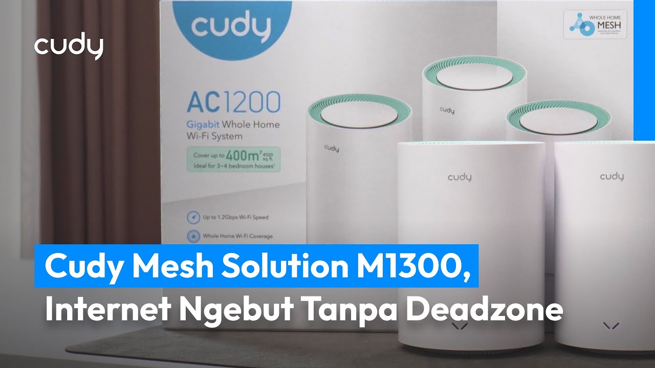 Tutorial Setup Cudy M1300 Mesh Router | Device andalan Anti-WiFi Dead Zone