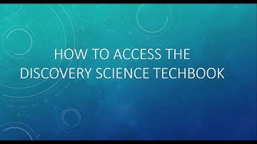 Using the Science Techbook