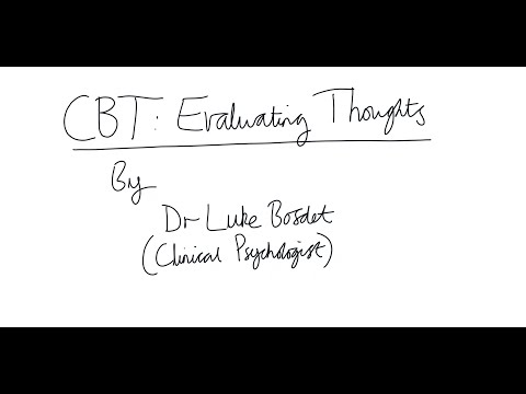 CBT: Evaluating Thoughts