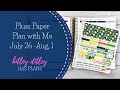 Plan with Me | July 26 - Aug. 1 | Plum Paper 7x9 Hourly | Ft. Ever Changing Plans