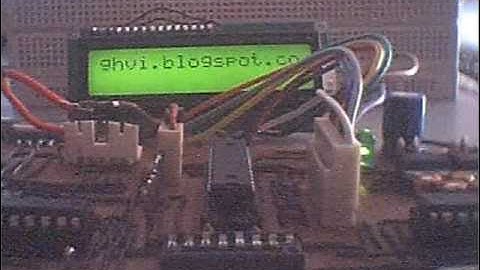 8 BIT LCD INTERFACE USING ATMEGA8