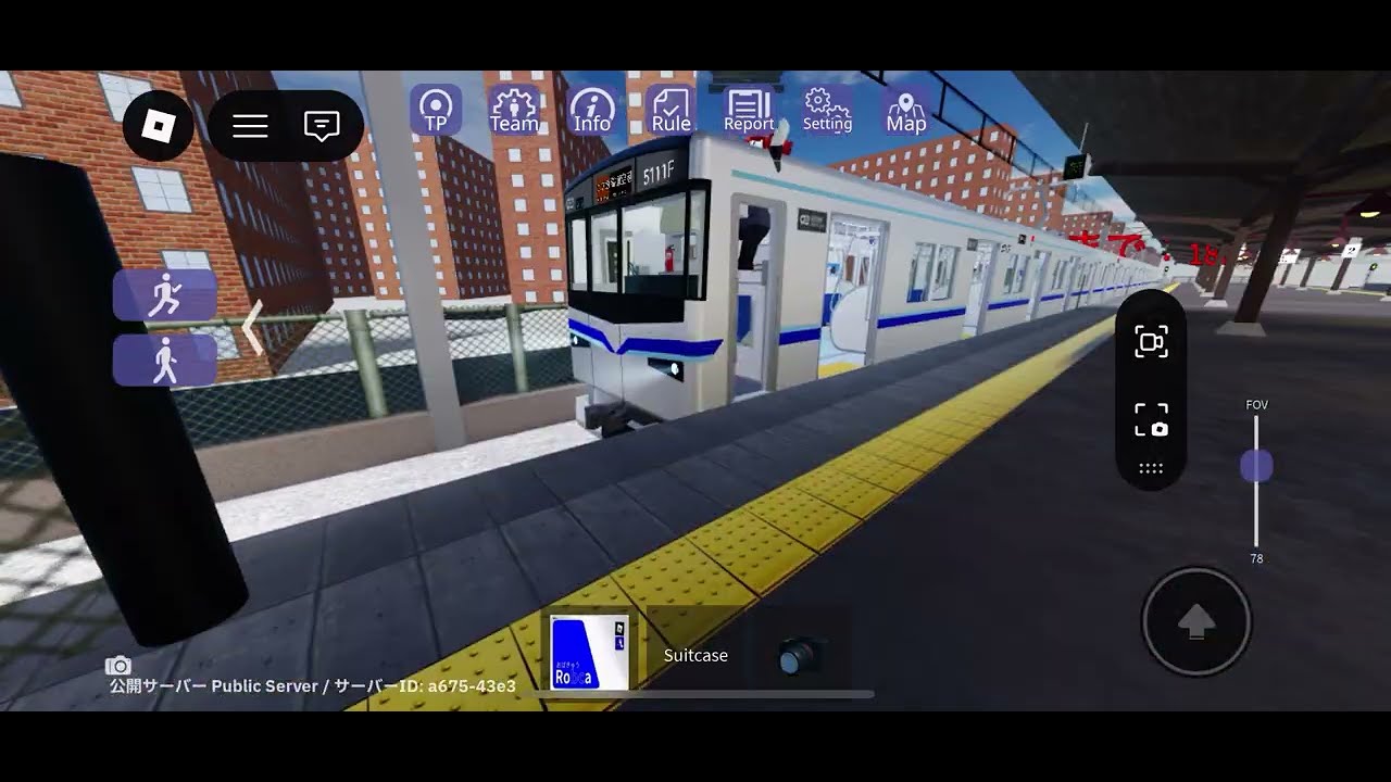 新しい雲中駅だ！雲中駅がすごい！#ロブロックス #ロブロックス鉄道 #鉄道 #電車 #尾羽急電鉄 