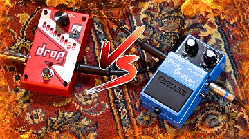 Boss XS-1 Poly Shifter vs Digitech "The Drop", Pitch Pedal Comparison! | Better Music