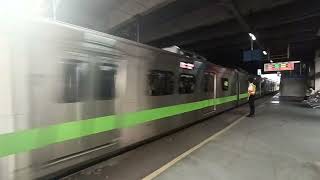 (1130808) 176次PP自強號樹林通過交會2033次900型區間快車(愛車)樹林出站和421次EMU3000型黑白自強號樹林出站