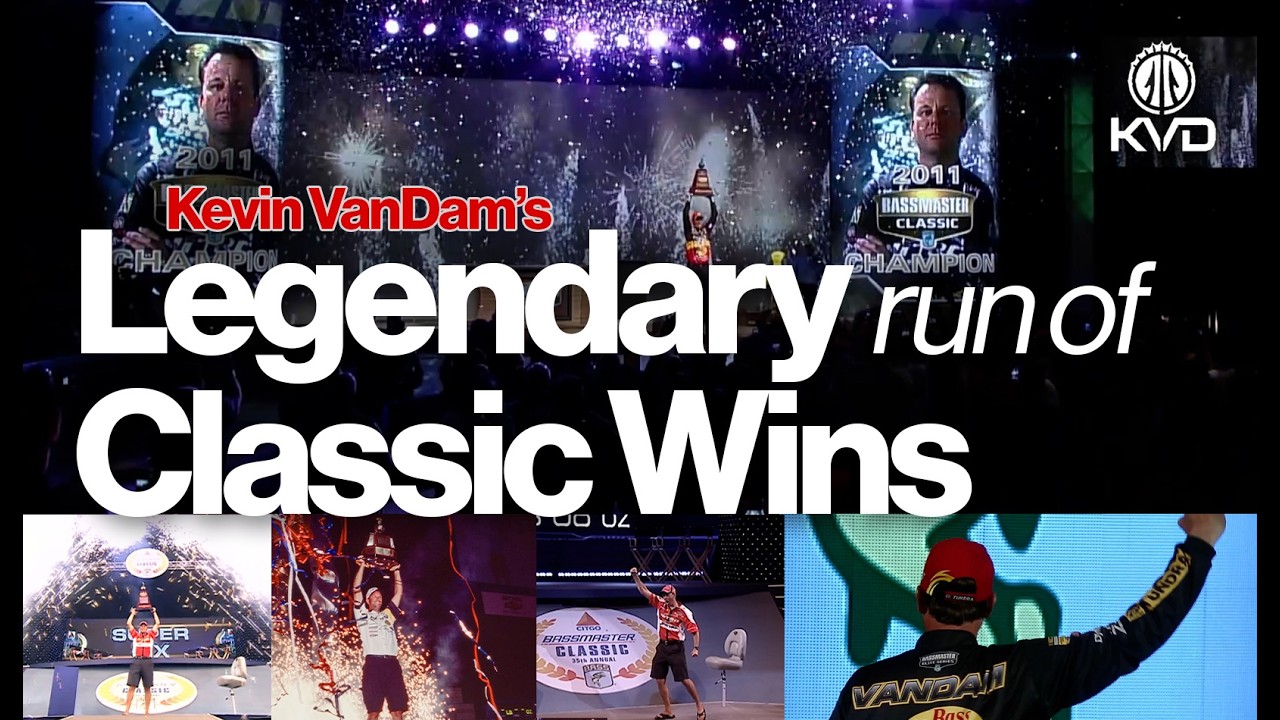 Kevin VanDam’s 4 Bassmaster Classic Championships | Every Legendary Winning Moment