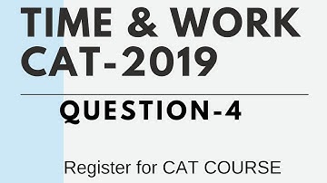 TIME & WORK | Practice Question 4 | for CAT/ IIFT/NMAT/ SNAP/ XAT
