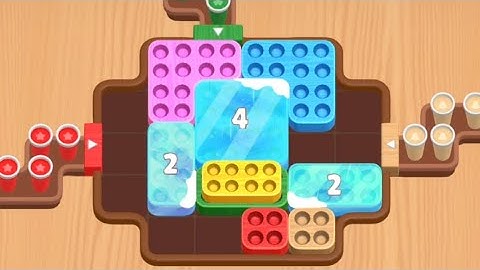 Coffee Match Block Puzzle Level 54 55 Game Walkthrough Solution