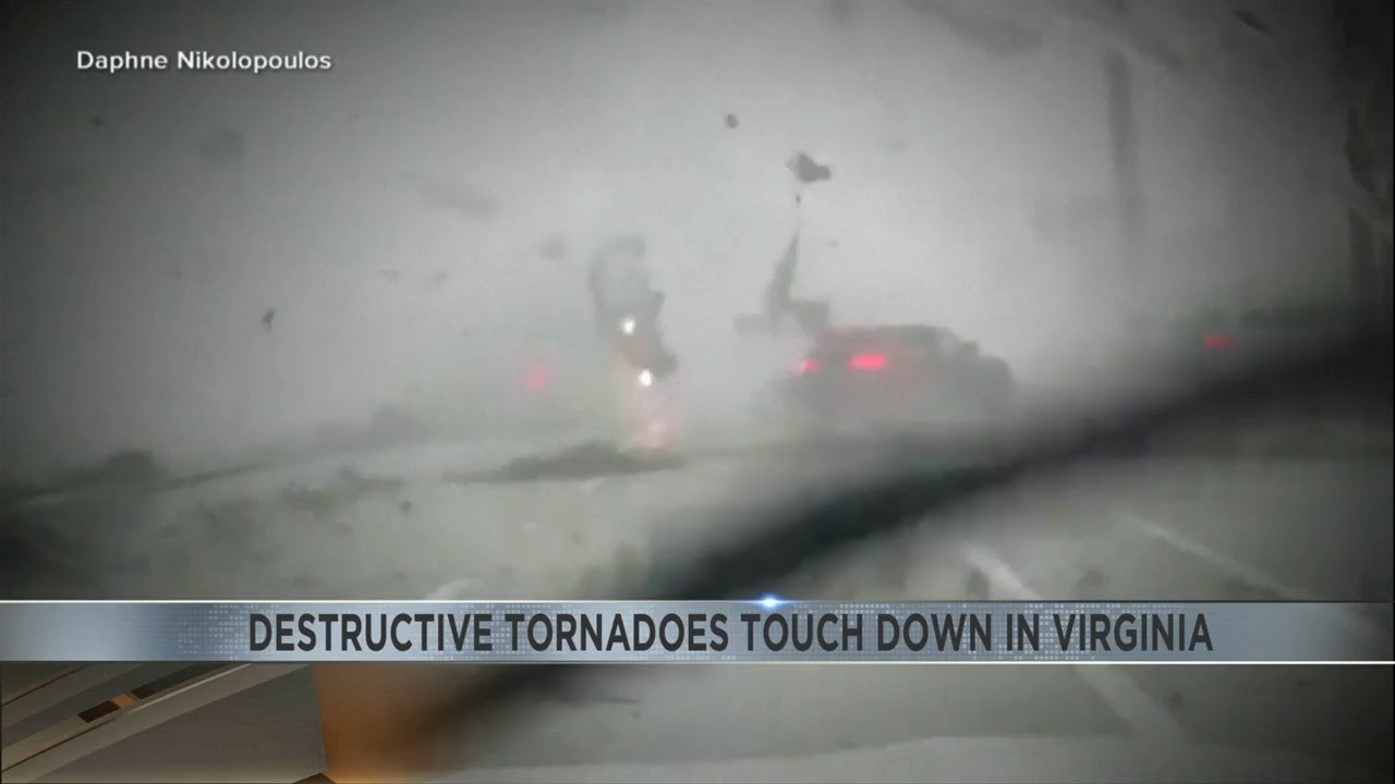 Destructive tornadoes touch down in Virginia, Florida - YouTube