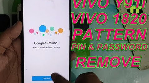 Vivo 1820 Y91i Screen Lock-Pattern-Pin &Password Remove