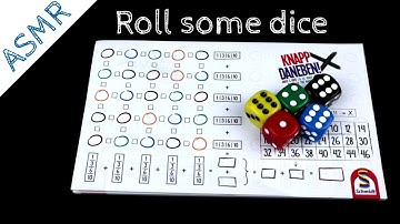 ASMR Solo Board Game Playthrough - KNAPP DANEBEN! (Whispering)