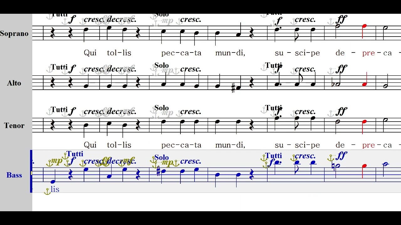 [하이든 미사곡]  Gloria(베이스)