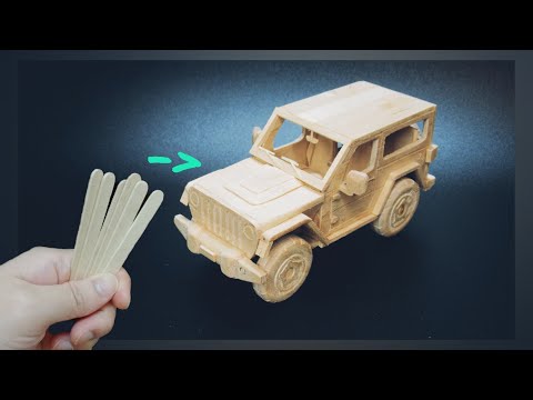 Popsicle Stick Jeep