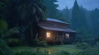 Rain Sounds For Sleeping - 99% Instantly Fall Asleep With Rain Sound outside the window At Night