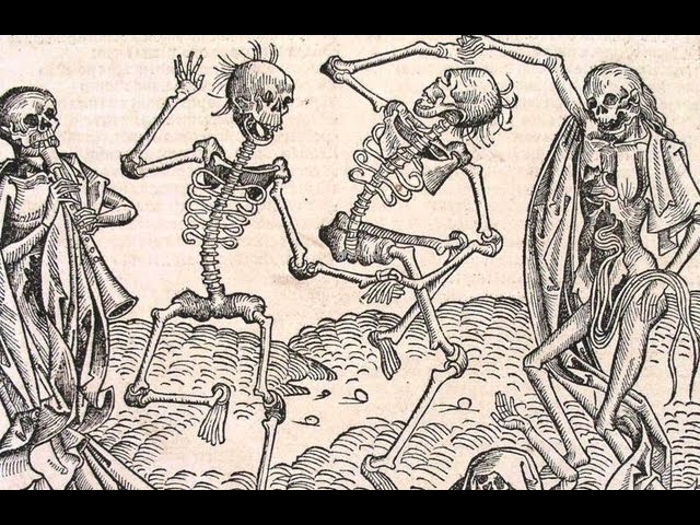 Black Death Paintings Skeletons