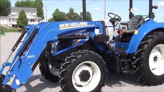 2014 NH T4.75 4x4 Tractor with Loader, Demo & walkaround