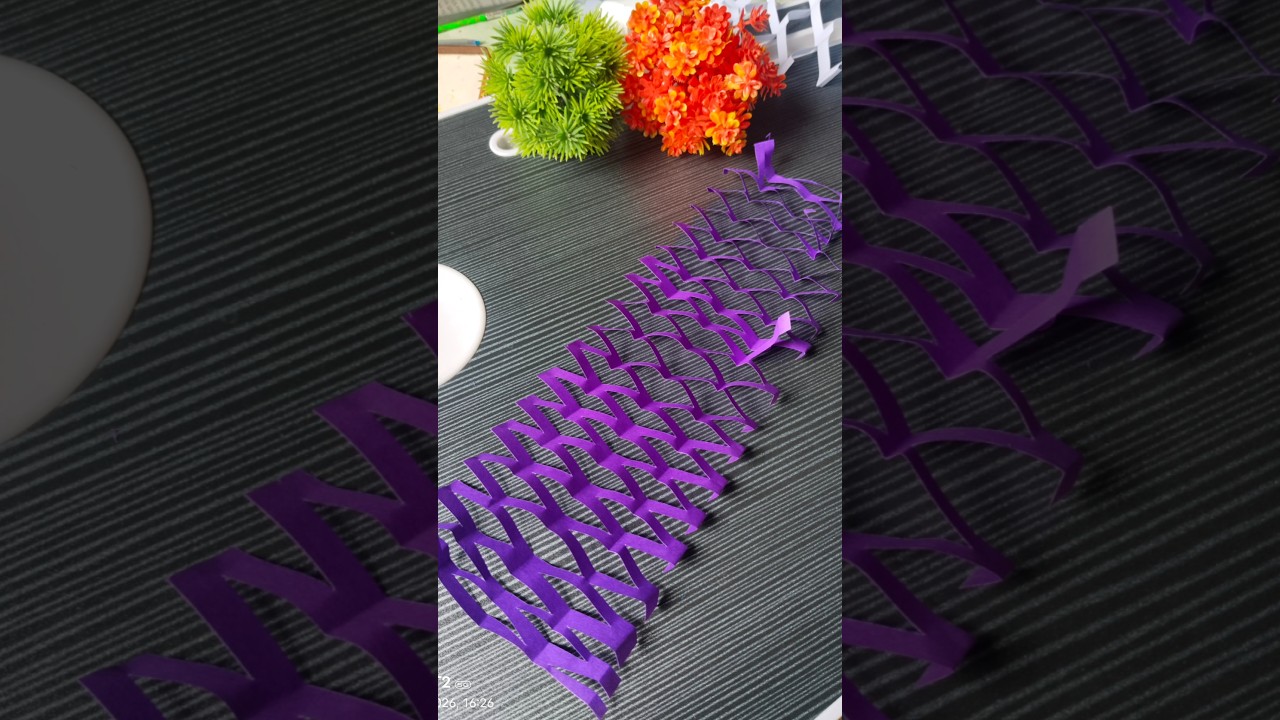 easy purple paper craft 🩷