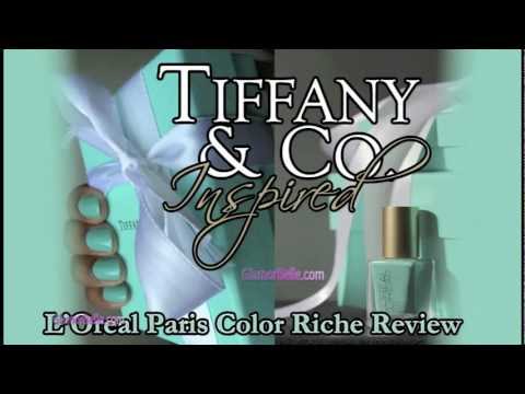 ★No Chip Nail Polish ★ LOREAL COLOR RICHE - Club Prive / TIFFANY & CO - Review Video - YouTube