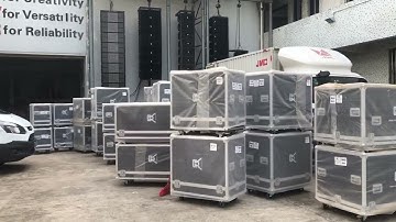 CVR Audio line array system to Africa