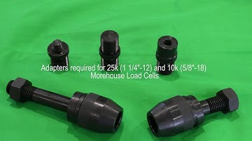 Setting up a Load Cell in Tension Using Morehouse Quick Change Adapters