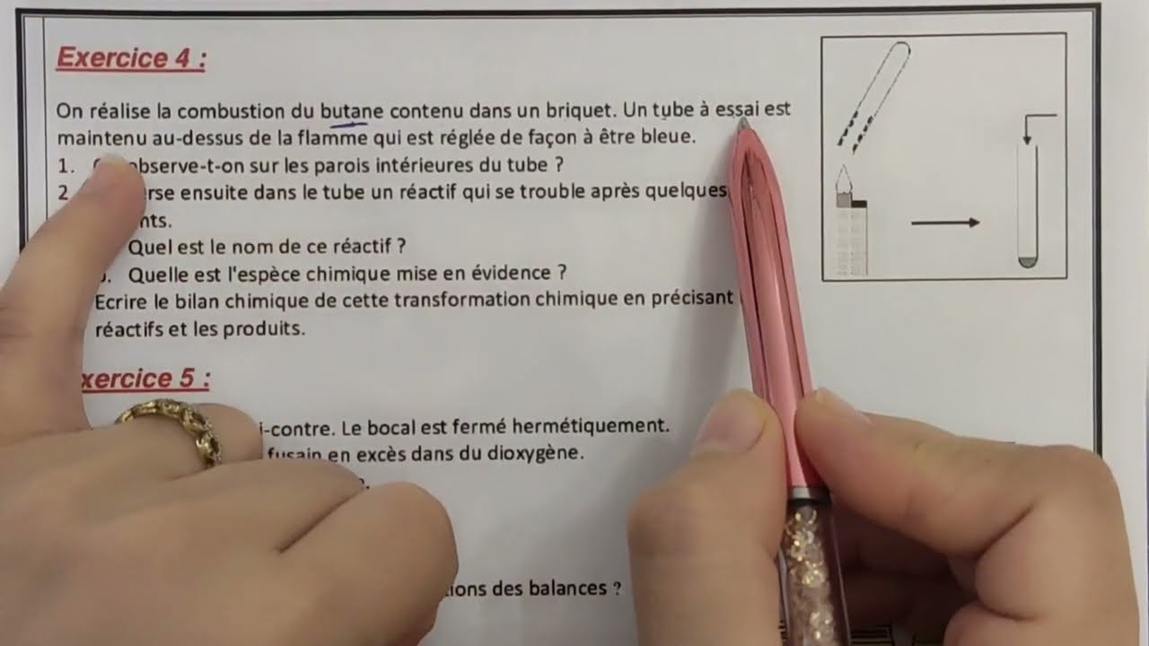 les combustions تصحيح الفرض 2