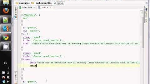 ExtJS intro screencast for Webcamp 2011 Odessa, Ukraine