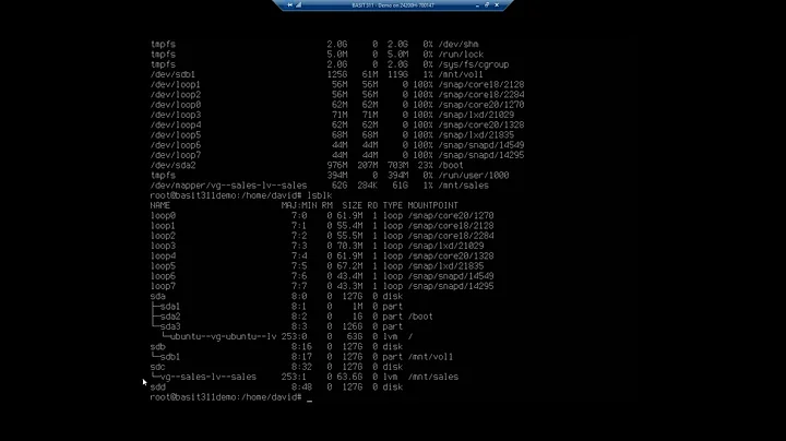 Extending LVM volume groups and logical volumes