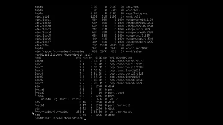 Extending LVM volume groups and logical volumes
