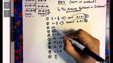 RN 3 Rational Irrational Sum and Products