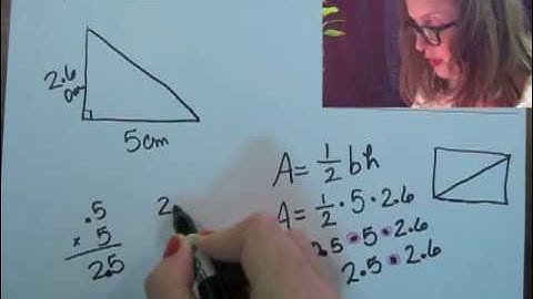 Finding the Area of a Right Triangle (LSC Math 0306 Final Review # 182)