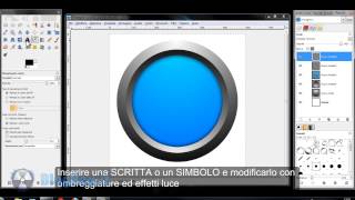 logBox - GIMP Tutorial - How to draw 3D button with GIMP - Come creare pulsante 3D