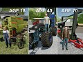 La vie dun jeune agriculteur de 18 ans vs un vieux agriculteur de 70 ans  farming simulator 22